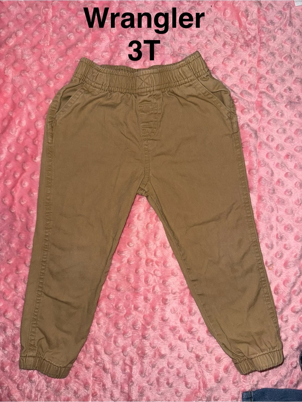 Wrangler Kids Tan Elastic Waist Joggers